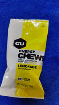 GU ENERGY CHEWS  LEMONADE NO CAFFEINE 2 SERV  GOMITAS
