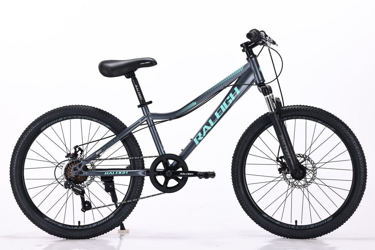 BICICLETA  #24 RALEIGH MTB DISC GIRL  VERDE 1X7V