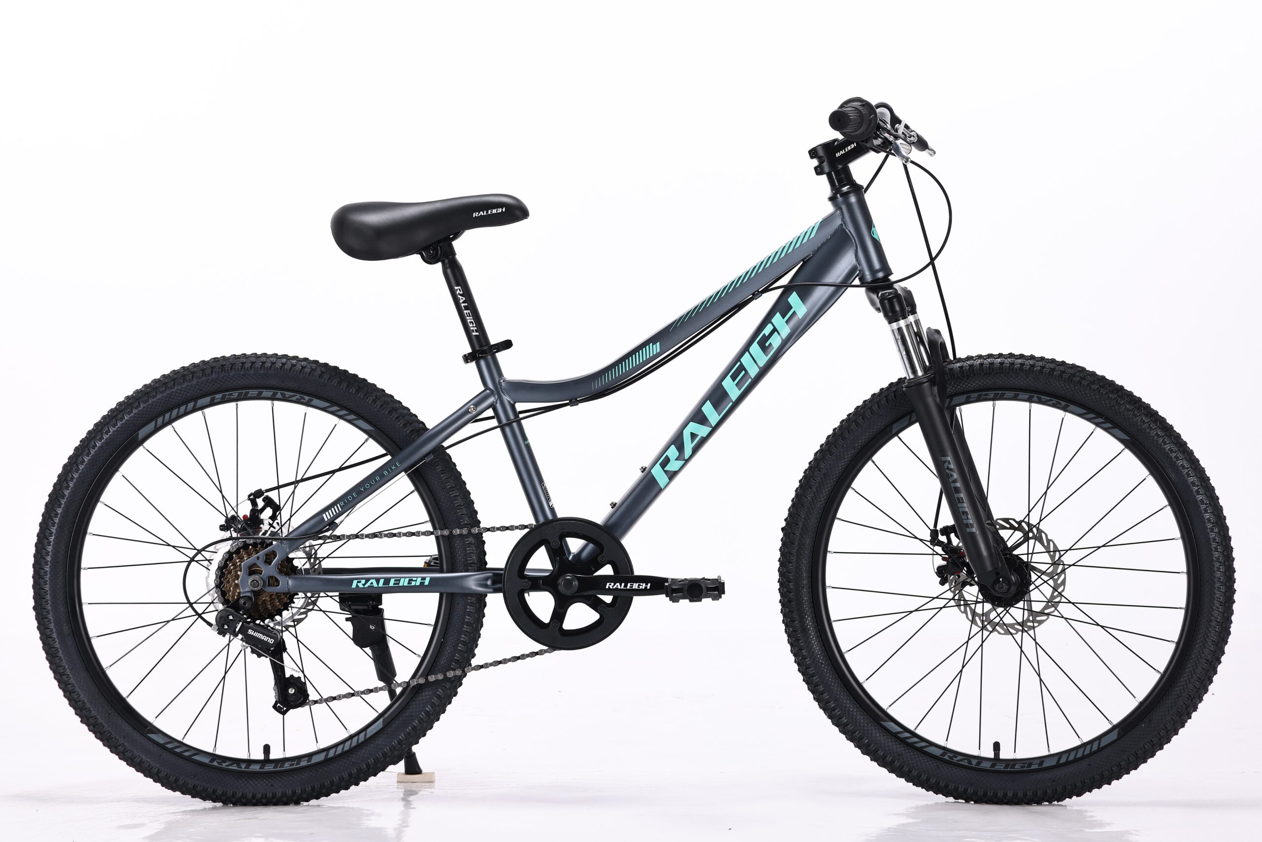 BICICLETA  #24 RALEIGH MTB DISC GIRL  VERDE 1X7V