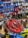CASCO  PARA NIÑOS/A CON RODILLERA /ROJO DURATEX