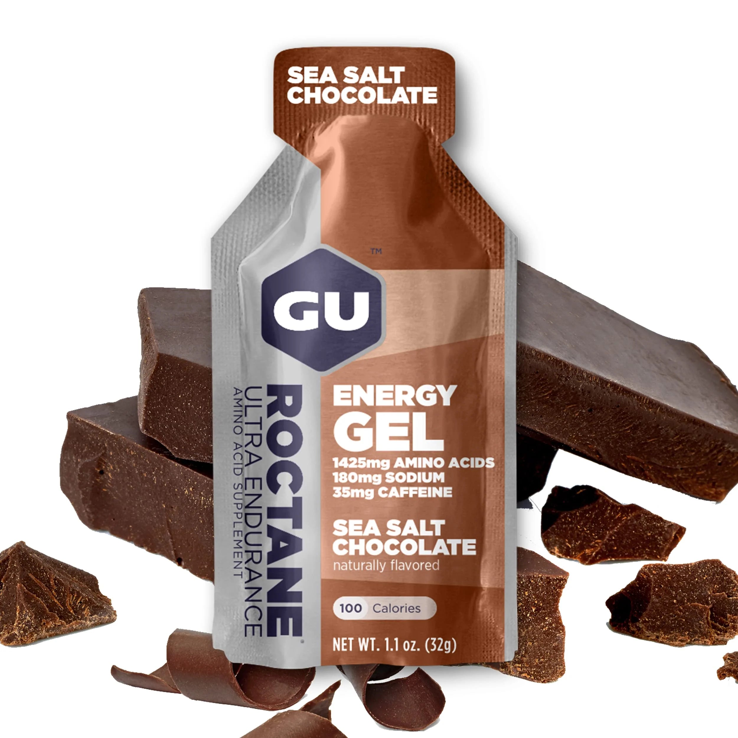 GU ENERGY  ROCTANE SEA SALT CHOCOLATE 35 CF.