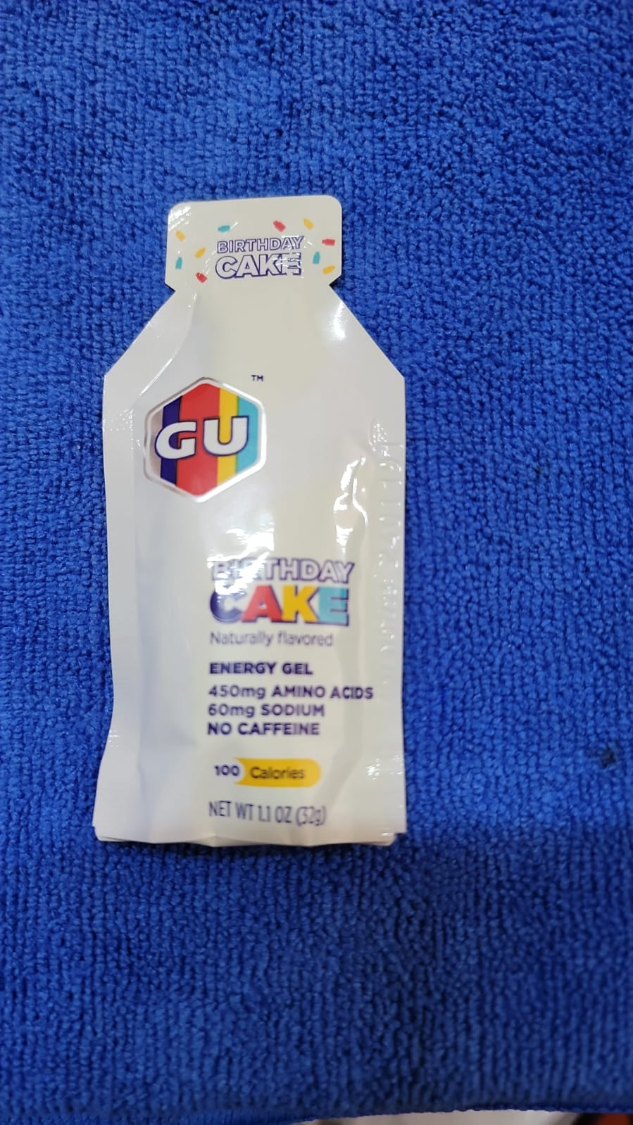 GU ENERGY  BIRTHDAY CAKE-NO CAFFEINE