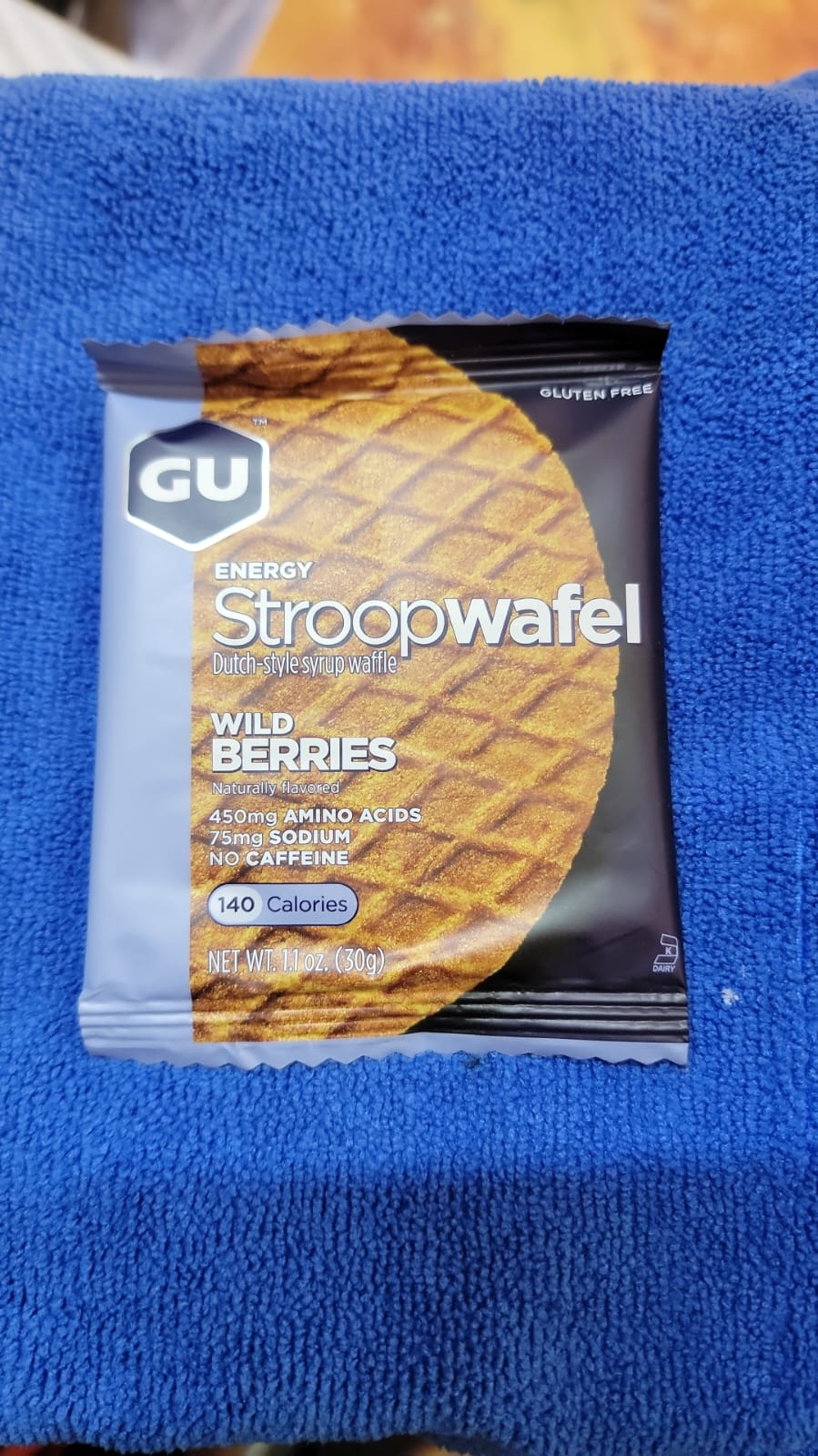 GU ENERGY STROOPWAFEL WILD BERRIES-NO CAFFEINE