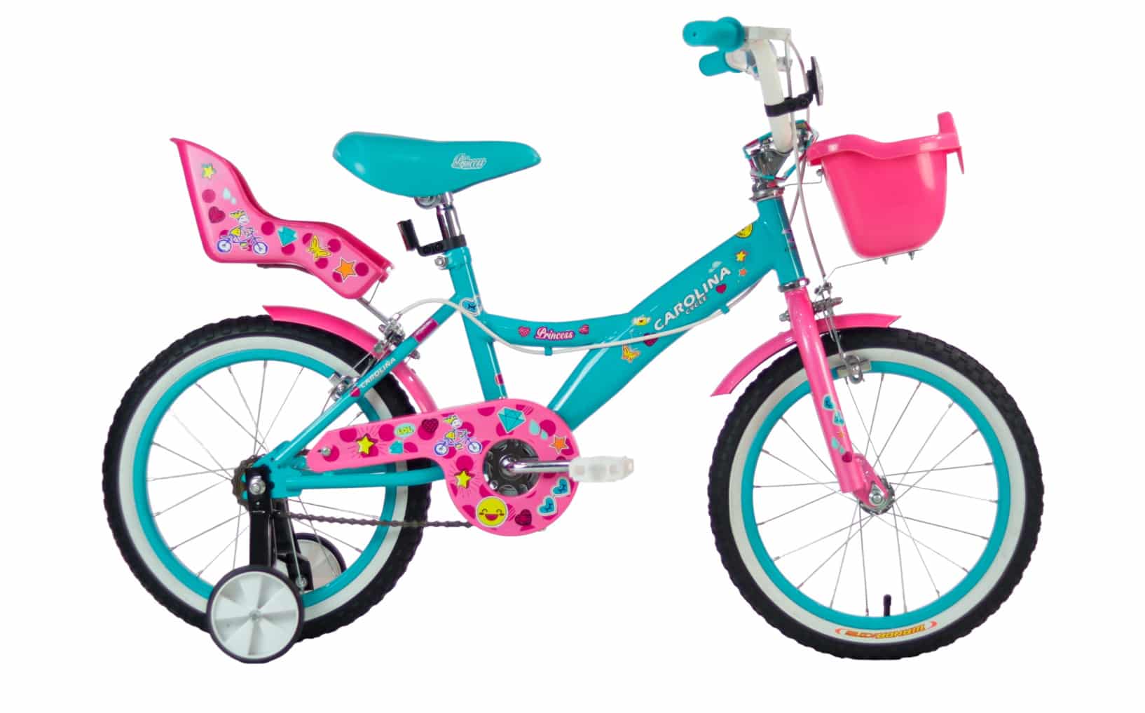 Bicicleta #16 BMX Carolina Princess /Turquesa  /Rosado