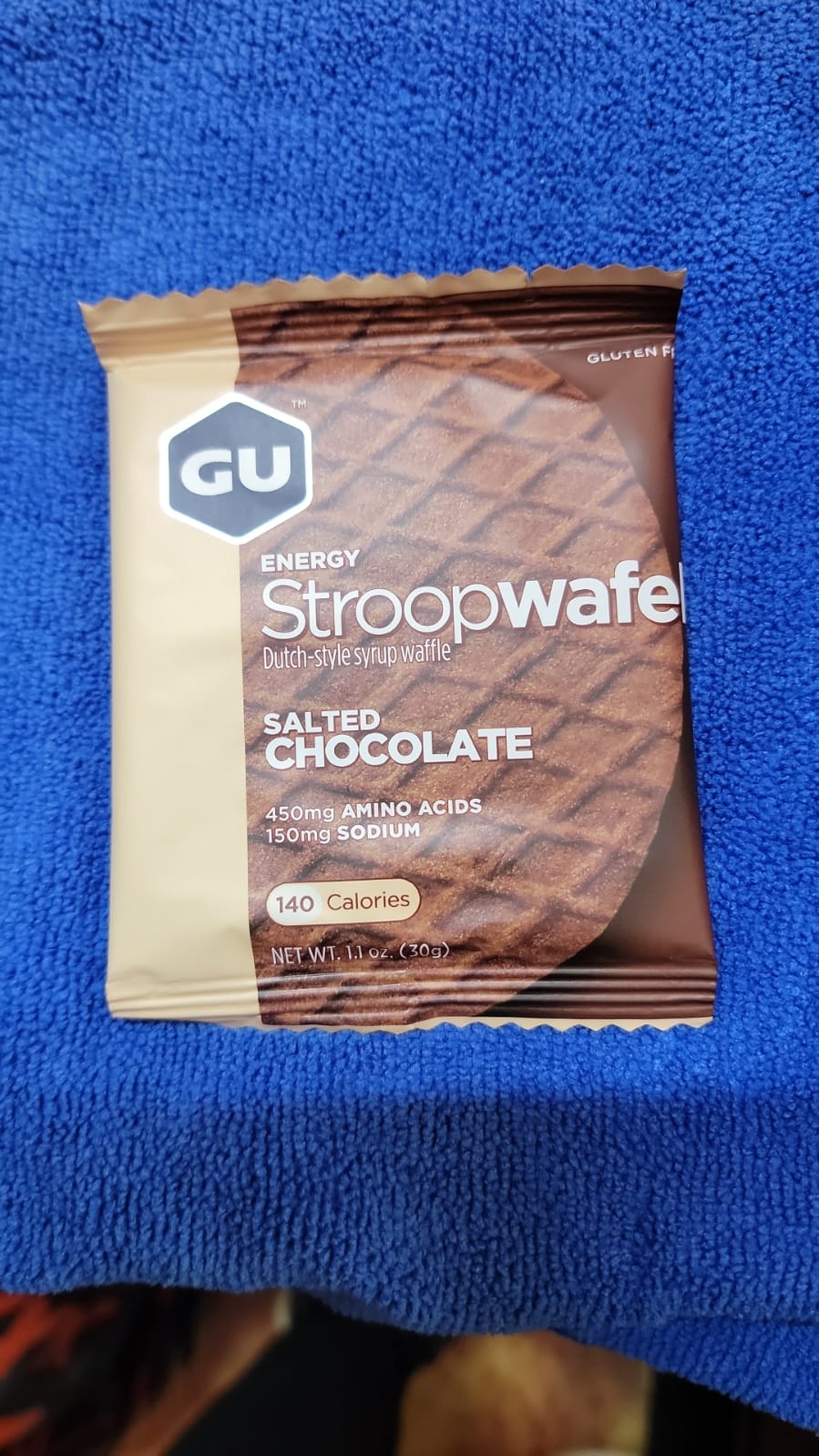 GU ENERGY STROOPWAFEL SALTED CHOCOLATE-NO CAFFEINE