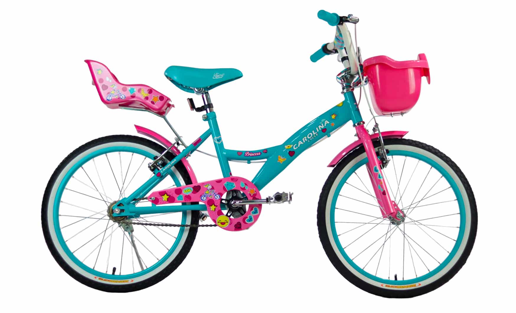 Bicicleta 20 BMX Carolina Princess Niña / Azul / Rosado