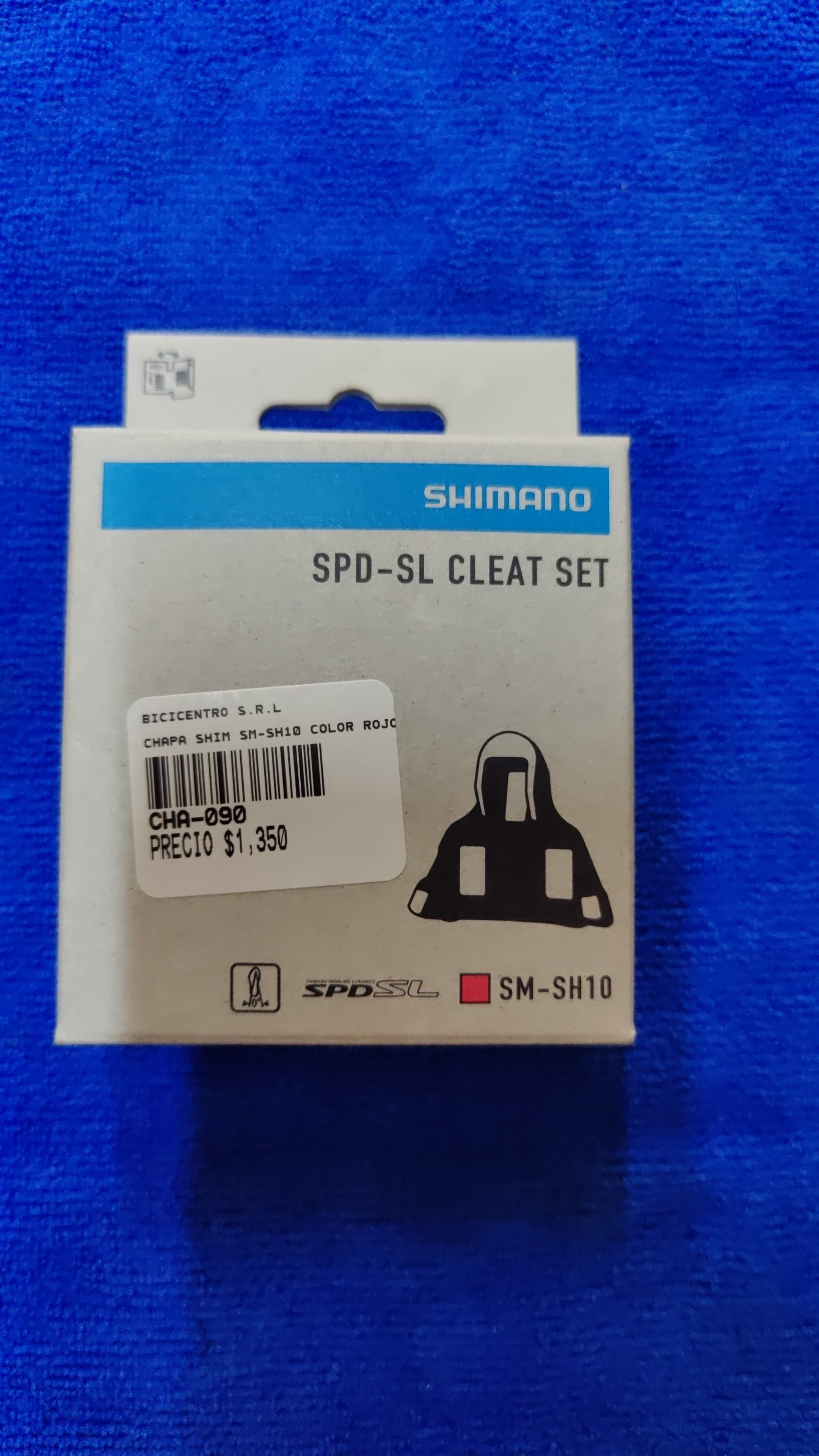 CHAPAS SHIMANO DE RUTA SM-SH10 ROJAS  SPD