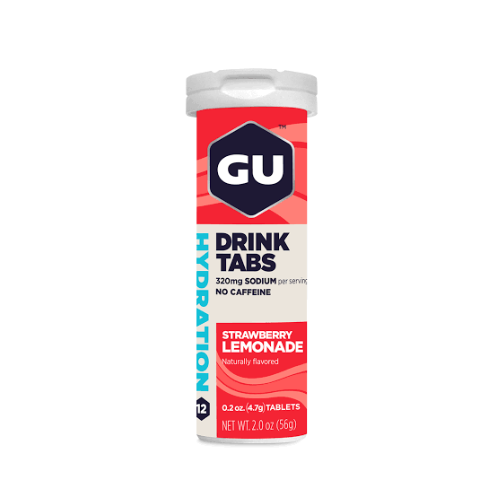 GU ENERGY ELECTROLITOS 12 TABS STRAWBERRY LEMONADE NO CF.