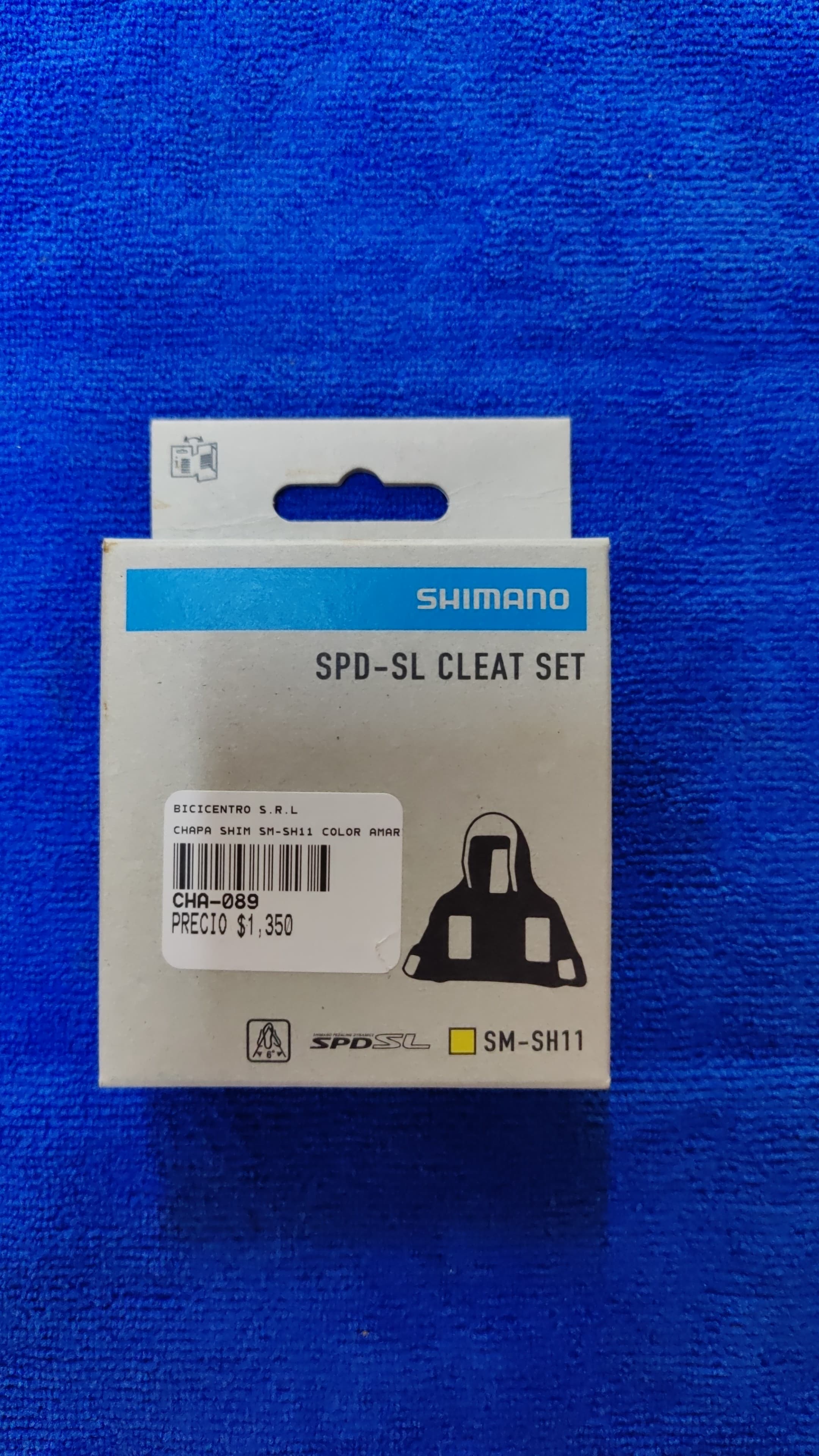CHAPA SHIMANO DE RUTA SM-SH11 AMARILLA  SPD