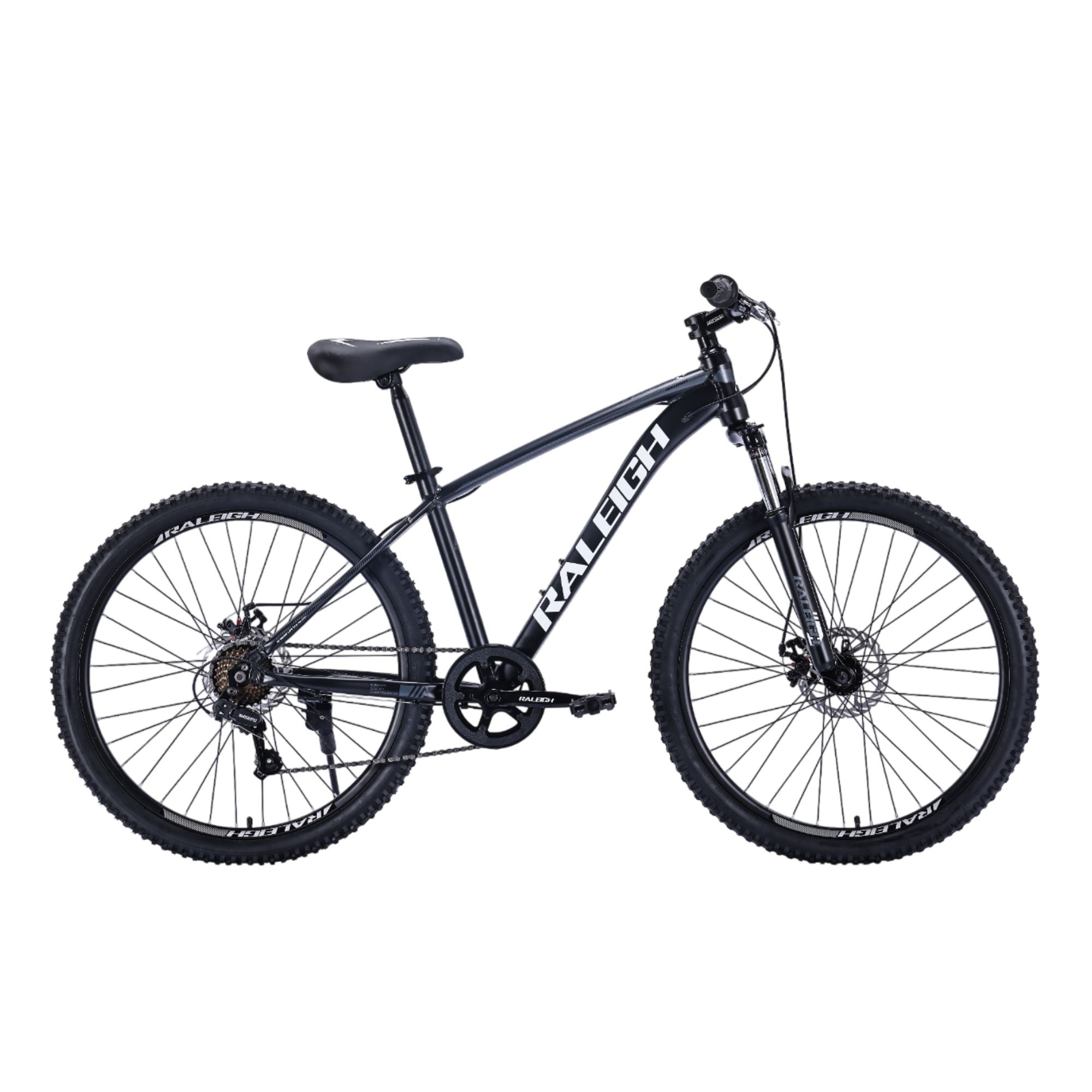 BICICLETA  #26 RALEIGH MTB  BOY DISC NEGRO/BLANC