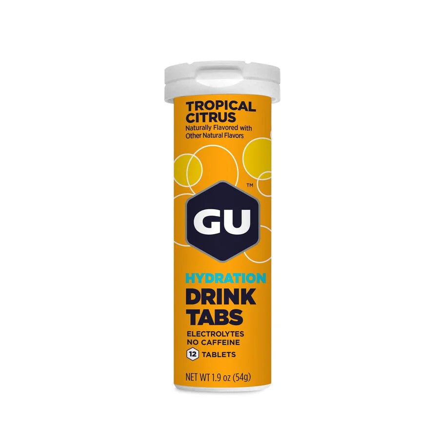 GU  ENERGY ELECTROLITOS 12 TABS TROPICAL CITRUS NO CF.