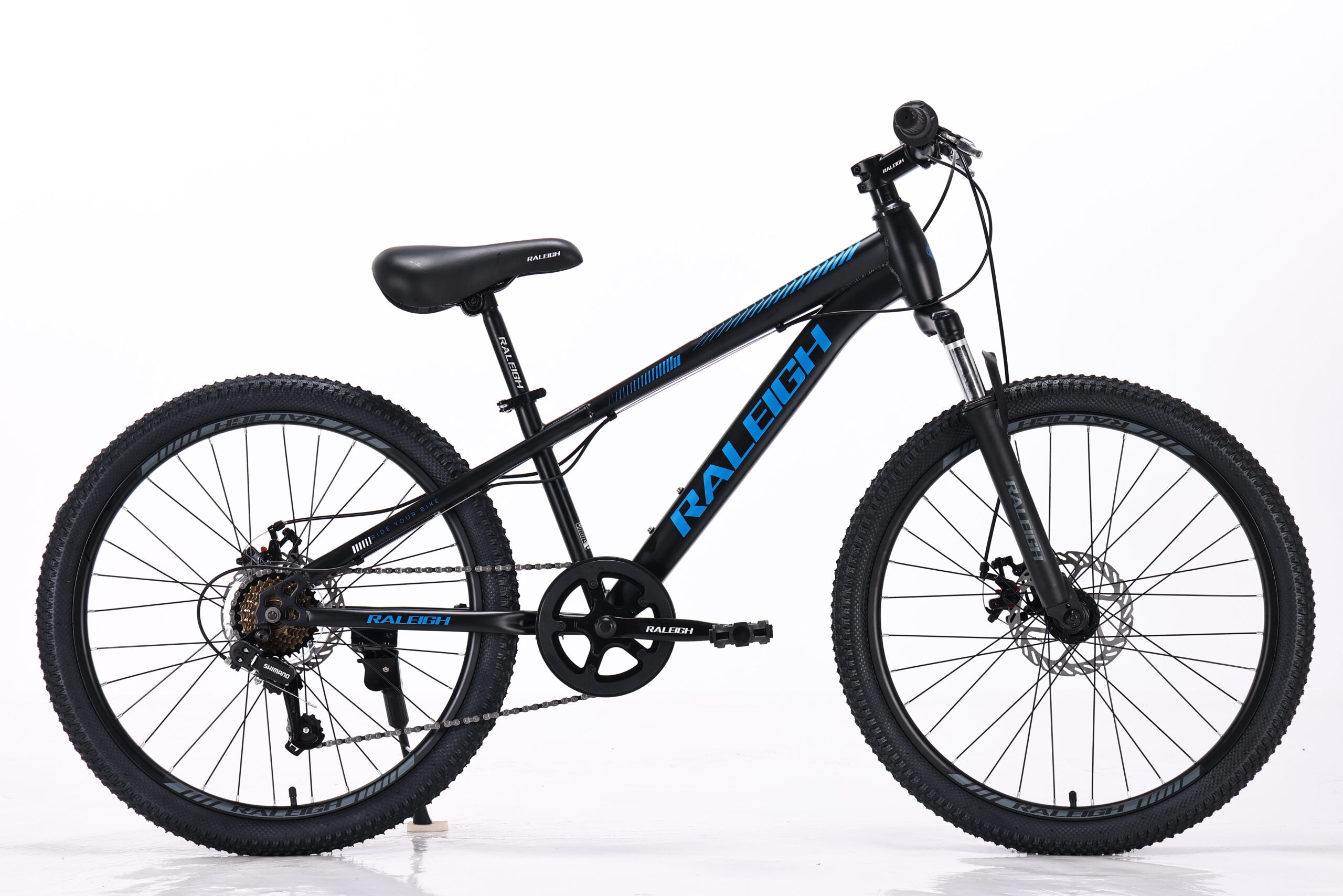 BICICLETA  #24 RALEIGH MTB DISC BOY NEG /AZUL 1X7V