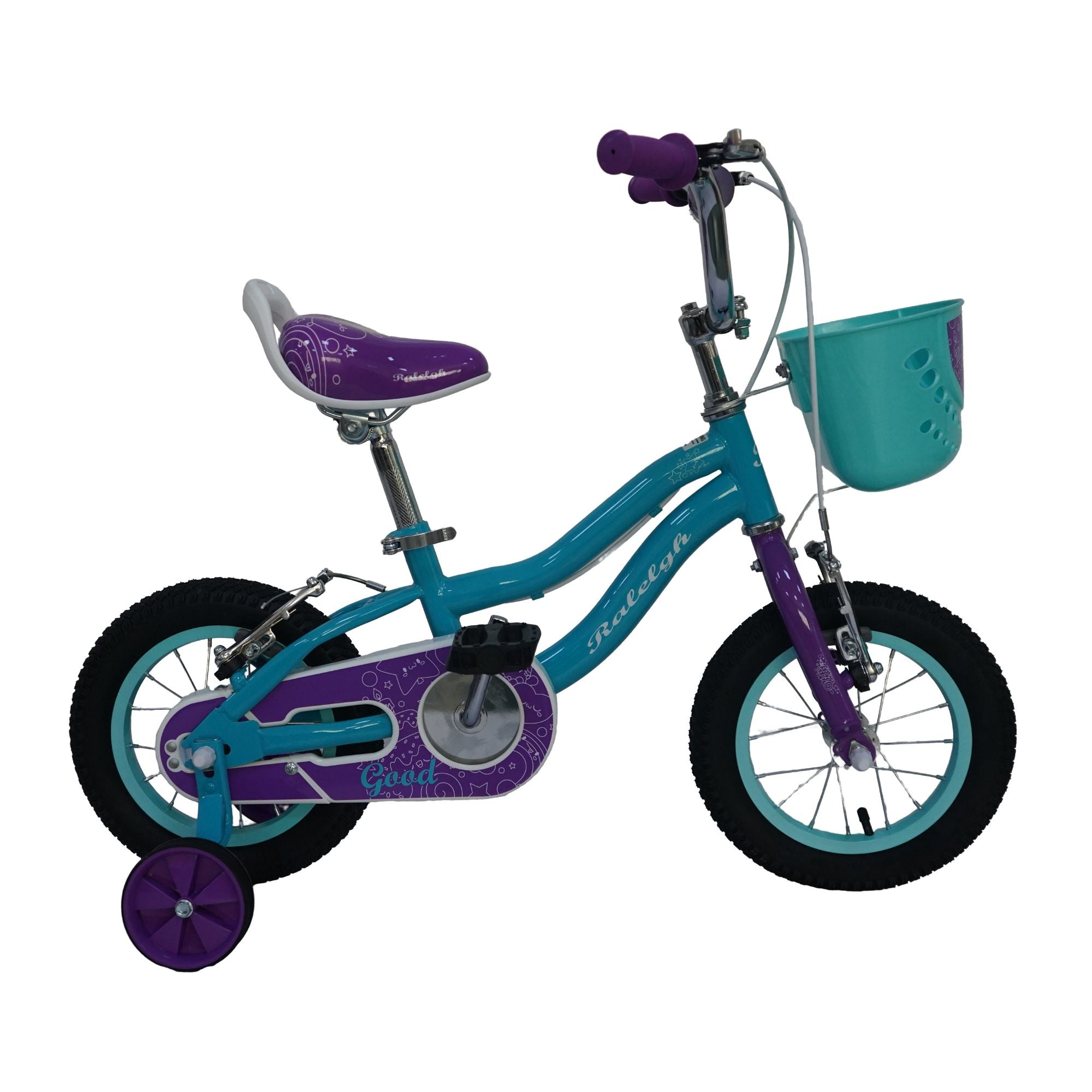 BICICLETA  #12 RALEIGH  AQUA /       VERDE /MORADO