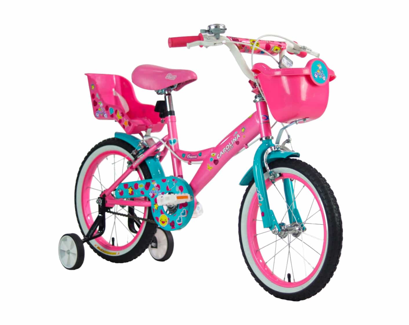 Bicicleta #16 BMX Carolina Princess  Rosado /Turquesa